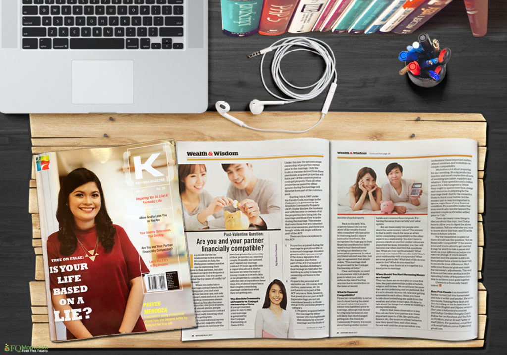 My post Valentine article in Kerygma magazine