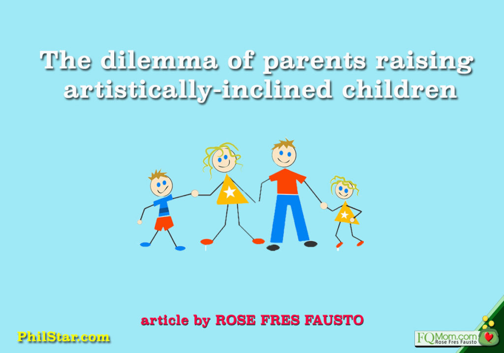The dilemma of parents raising artistically-inclined children