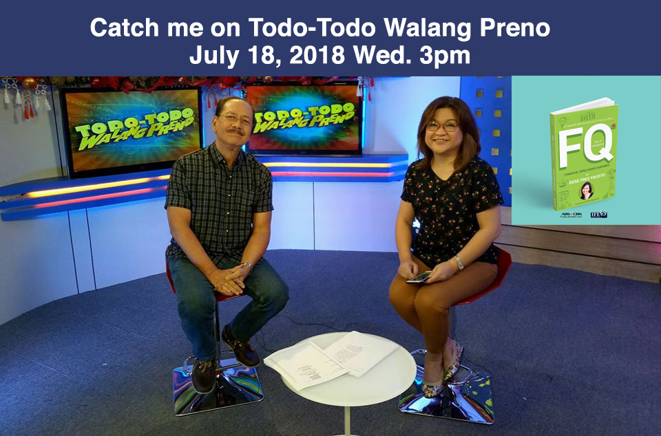 Catch me on DZMM Teleradyo show Todo-Todo Walang Preno