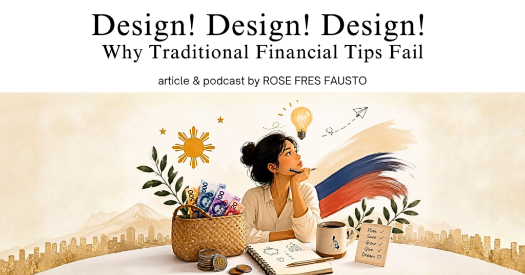 Design! Design! Design! (Why Traditional Financial Tips Fail)